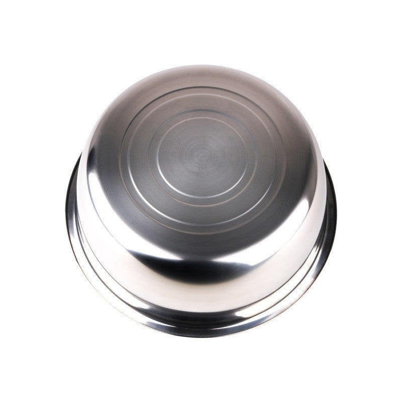 KFX-3895229 Extra Thick 304 Stainless Steel Basin - Available in Multiple Diameters (20cm to 30cm)