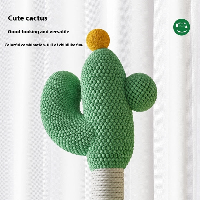 KFX-3897917 Large Pastoral Cactus Cat Climbing Frame in Durable Density Plate