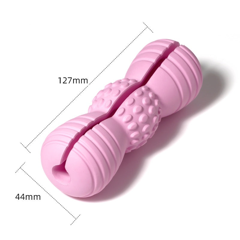 KFX-3899453 Teeth Grinding Molar Dog Toy in Vibrant Colors - Durable Rubber Chew for Pet Dental Health