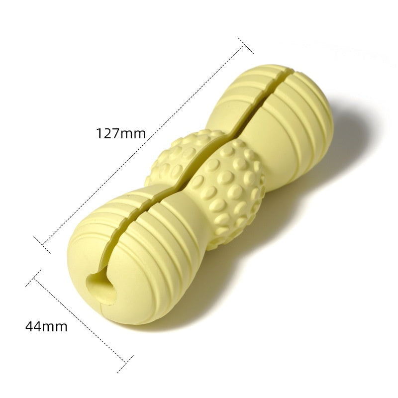 KFX-3899453 Teeth Grinding Molar Dog Toy in Vibrant Colors - Durable Rubber Chew for Pet Dental Health