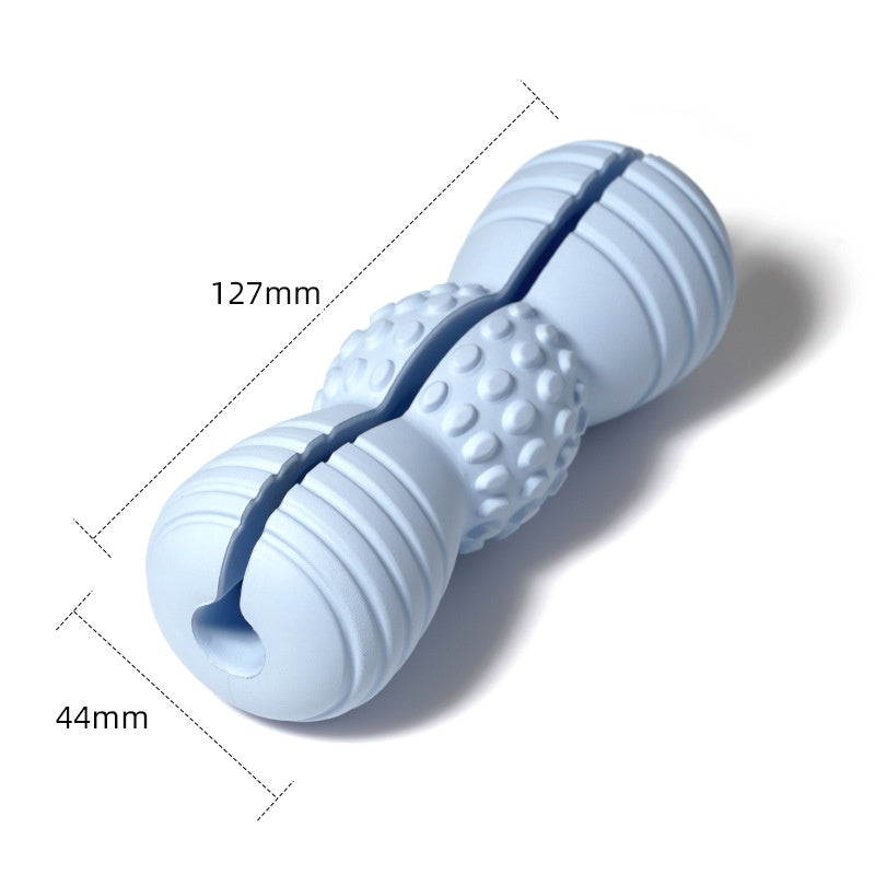 KFX-3899453 Teeth Grinding Molar Dog Toy in Vibrant Colors - Durable Rubber Chew for Pet Dental Health