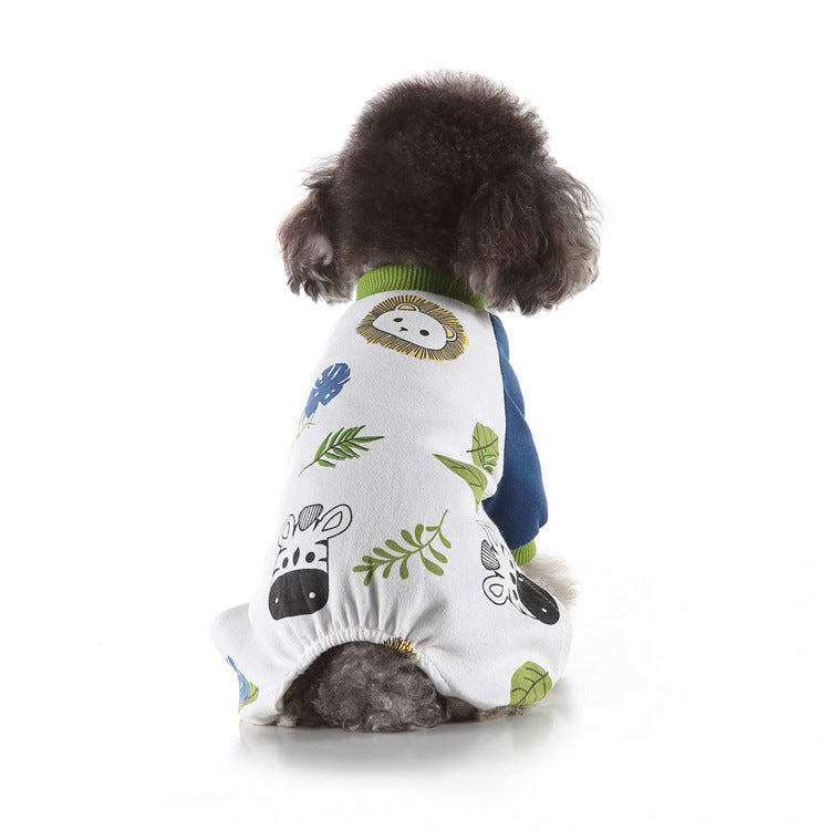 KFX-3901245 Cozy Polyester Pajamas for Pets in Various Colors and Sizes