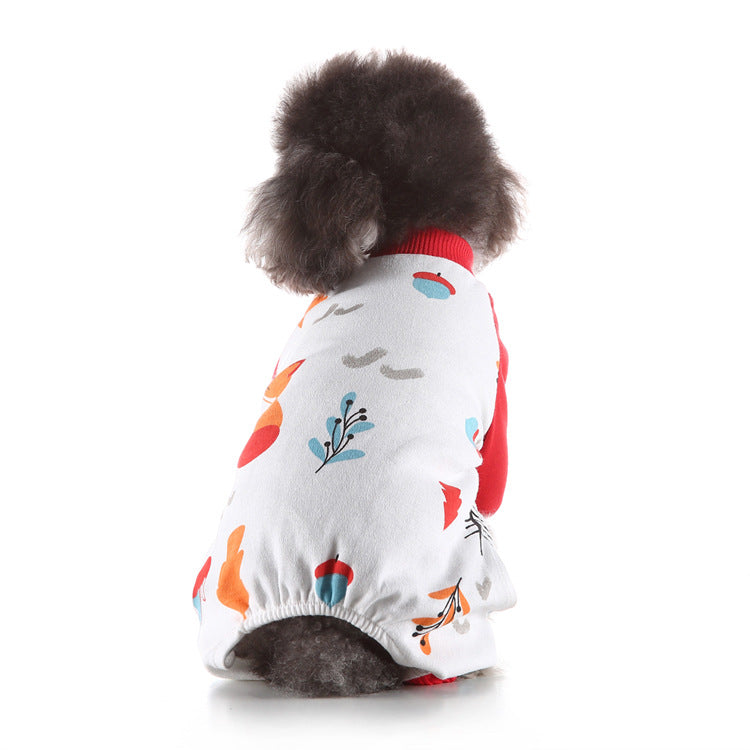 KFX-3901245 Cozy Polyester Pajamas for Pets in Various Colors and Sizes