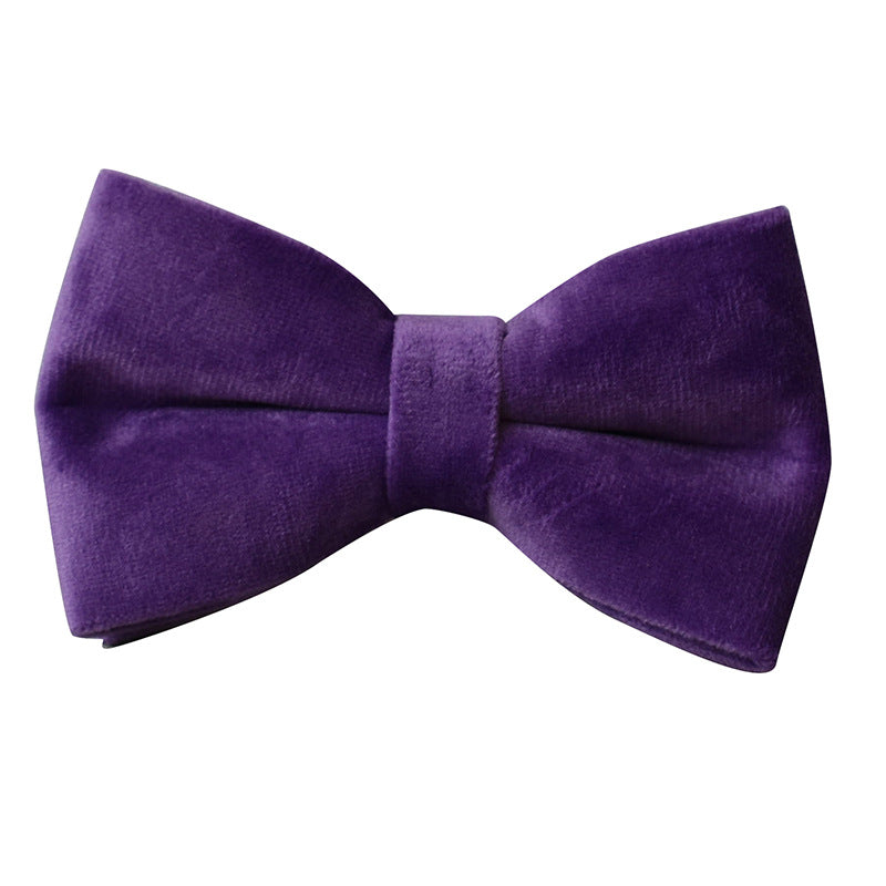 KFX-3908157 Purple Velvet Dog Collar and Leash Set with Bow Knot – Casual and Suitable for All Seasons