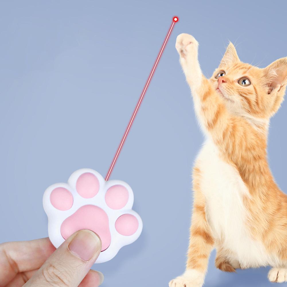 KFX-3913405 Multifunctional Infrared Teaser Toy for Cats with Key Chain and USB Rechargeable Light