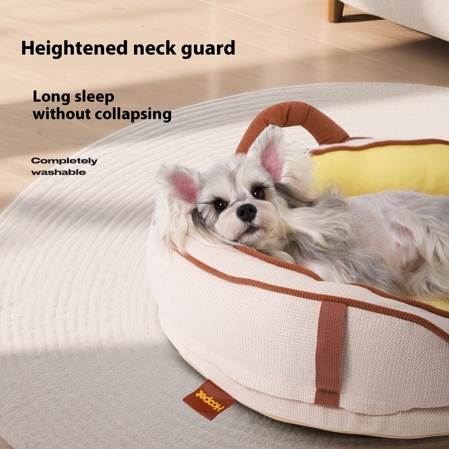 KFX-3917757 Seasonal Round Dog Nest Pet Mat in Multiple Sizes - Soft Furnishing Fabric with PP Cotton and Sponge Filling
