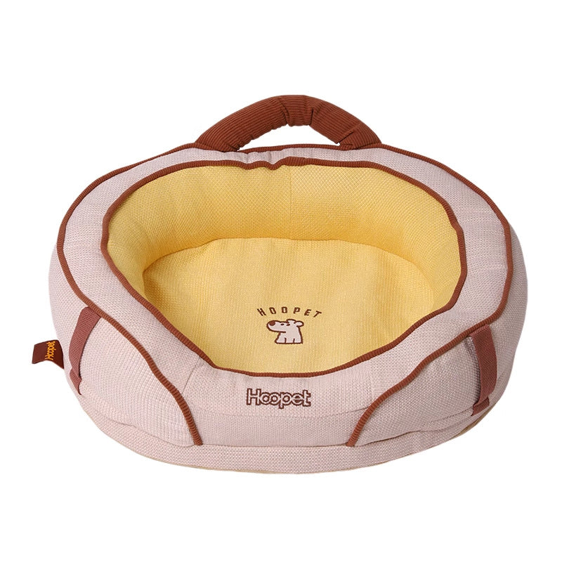 KFX-3917757 Seasonal Round Dog Nest Pet Mat in Multiple Sizes - Soft Furnishing Fabric with PP Cotton and Sponge Filling