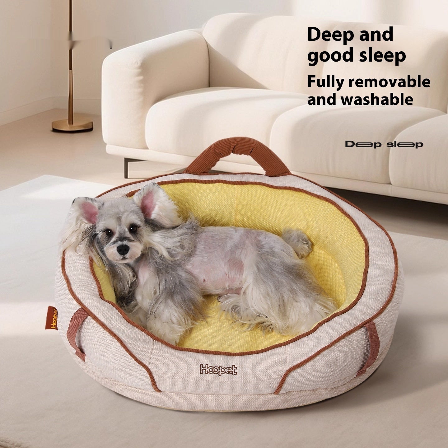 KFX-3917757 Seasonal Round Dog Nest Pet Mat in Multiple Sizes - Soft Furnishing Fabric with PP Cotton and Sponge Filling
