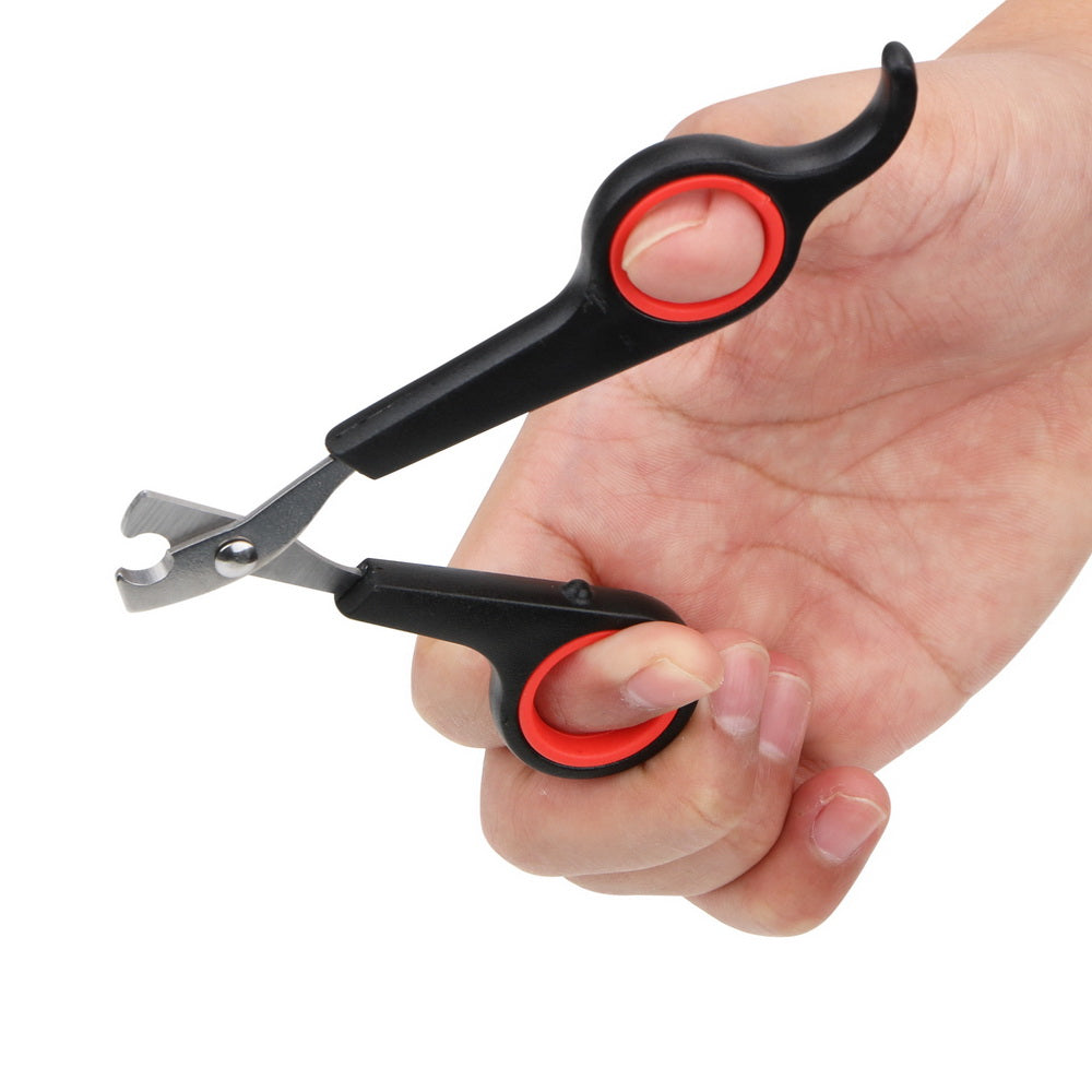 KFX-3919677 Pet Nail Scissors with Sharp Stainless Steel Blade and Comfortable Plastic Handle