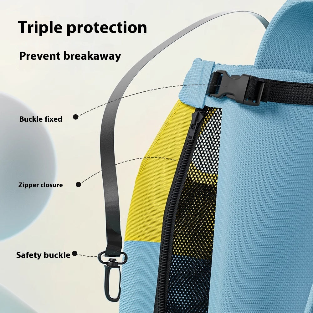 KFX-3919933 Lightweight Portable Cat Diaper Bag with Adjustable Strap - Medium to 2XL Sizes Available