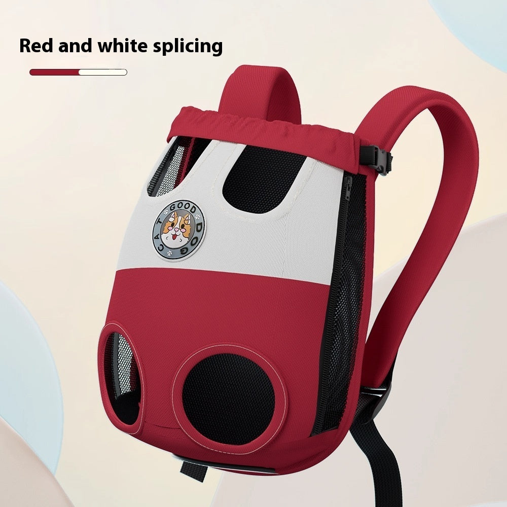 KFX-3919933 Lightweight Portable Cat Diaper Bag with Adjustable Strap - Medium to 2XL Sizes Available
