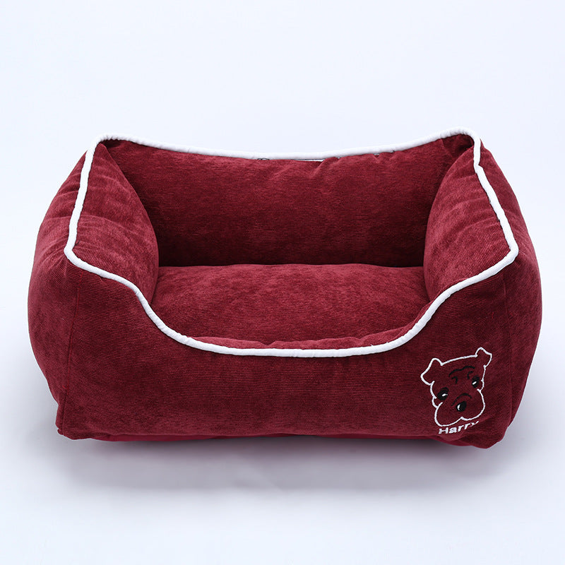 KFX-3921725 Bite-Resistant Corduroy Kennel - Multiple Sizes Available