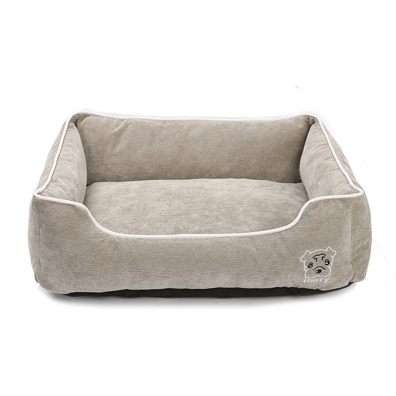 KFX-3921725 Bite-Resistant Corduroy Kennel - Multiple Sizes Available