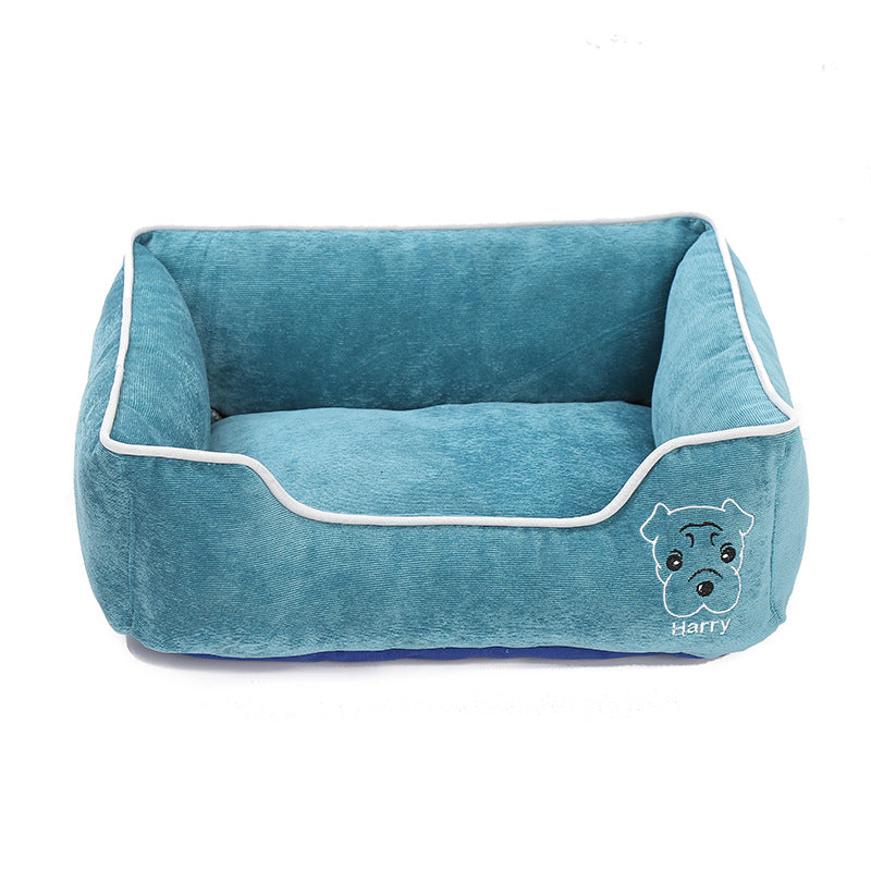 KFX-3921725 Bite-Resistant Corduroy Kennel - Multiple Sizes Available