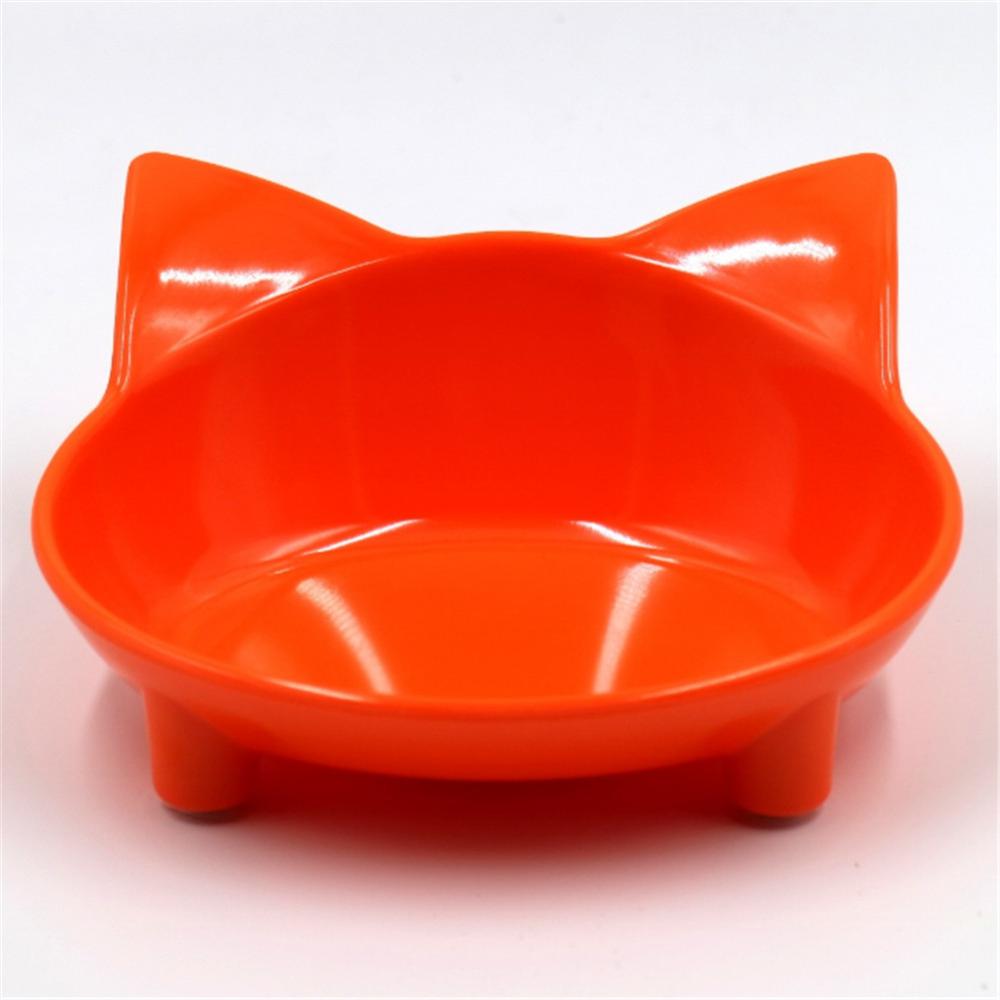 KFX-3921853 Cat-Shaped Melamine Pet Bowl with Anti-Slip Base for Easy Feeding and Cleaning