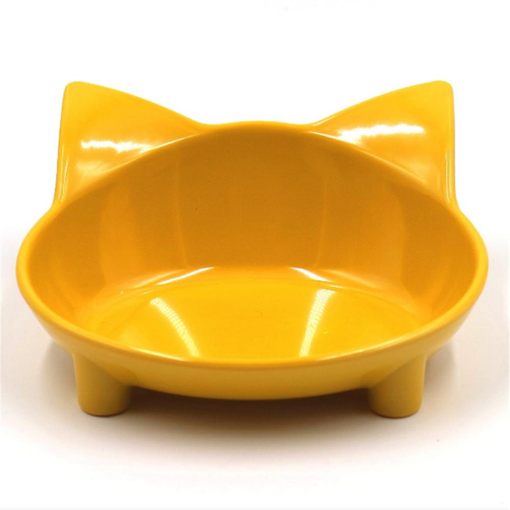 KFX-3921853 Cat-Shaped Melamine Pet Bowl with Anti-Slip Base for Easy Feeding and Cleaning