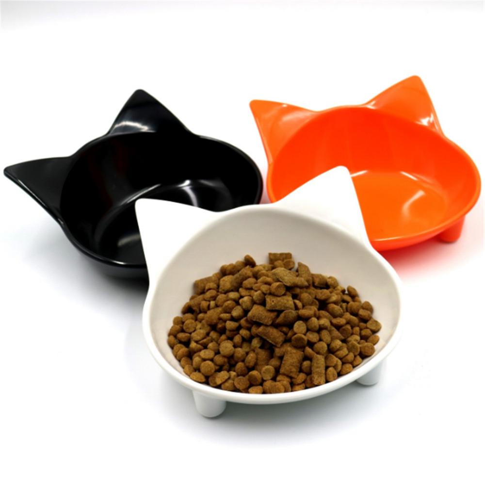 KFX-3921853 Cat-Shaped Melamine Pet Bowl with Anti-Slip Base for Easy Feeding and Cleaning