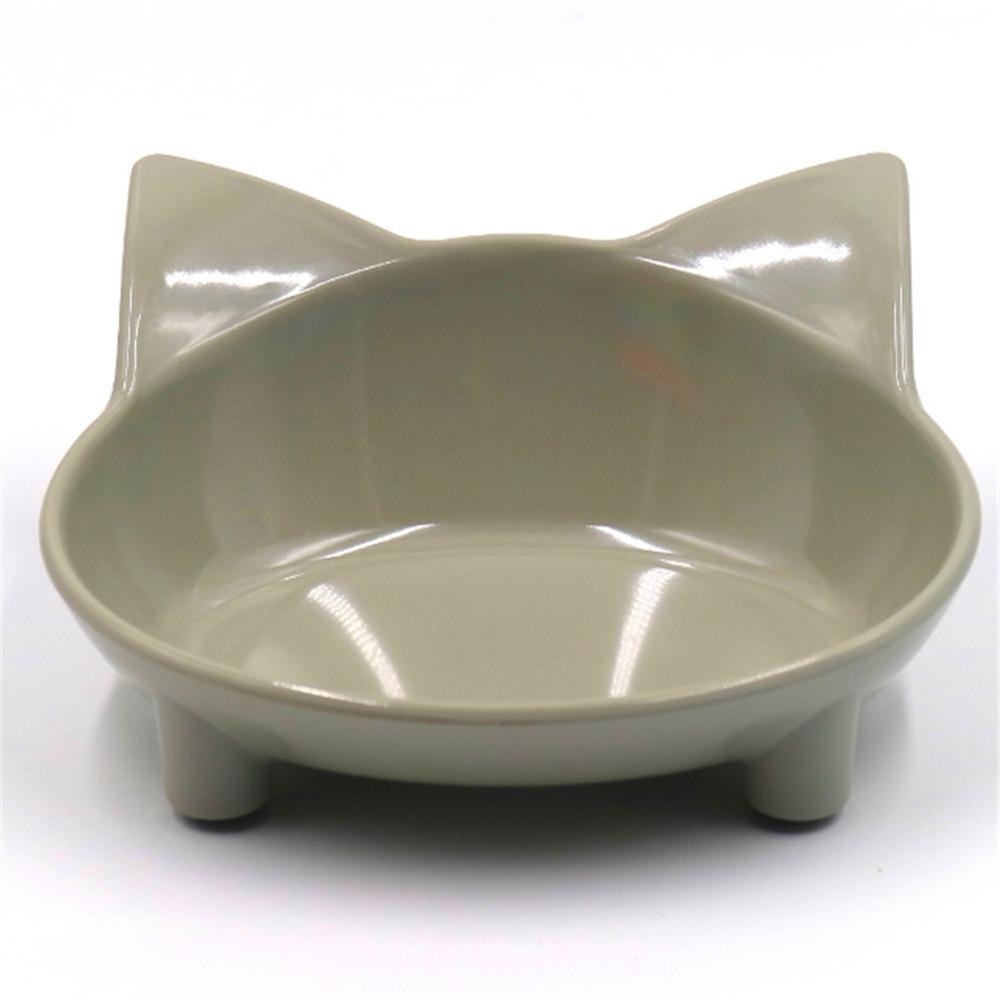KFX-3921853 Cat-Shaped Melamine Pet Bowl with Anti-Slip Base for Easy Feeding and Cleaning