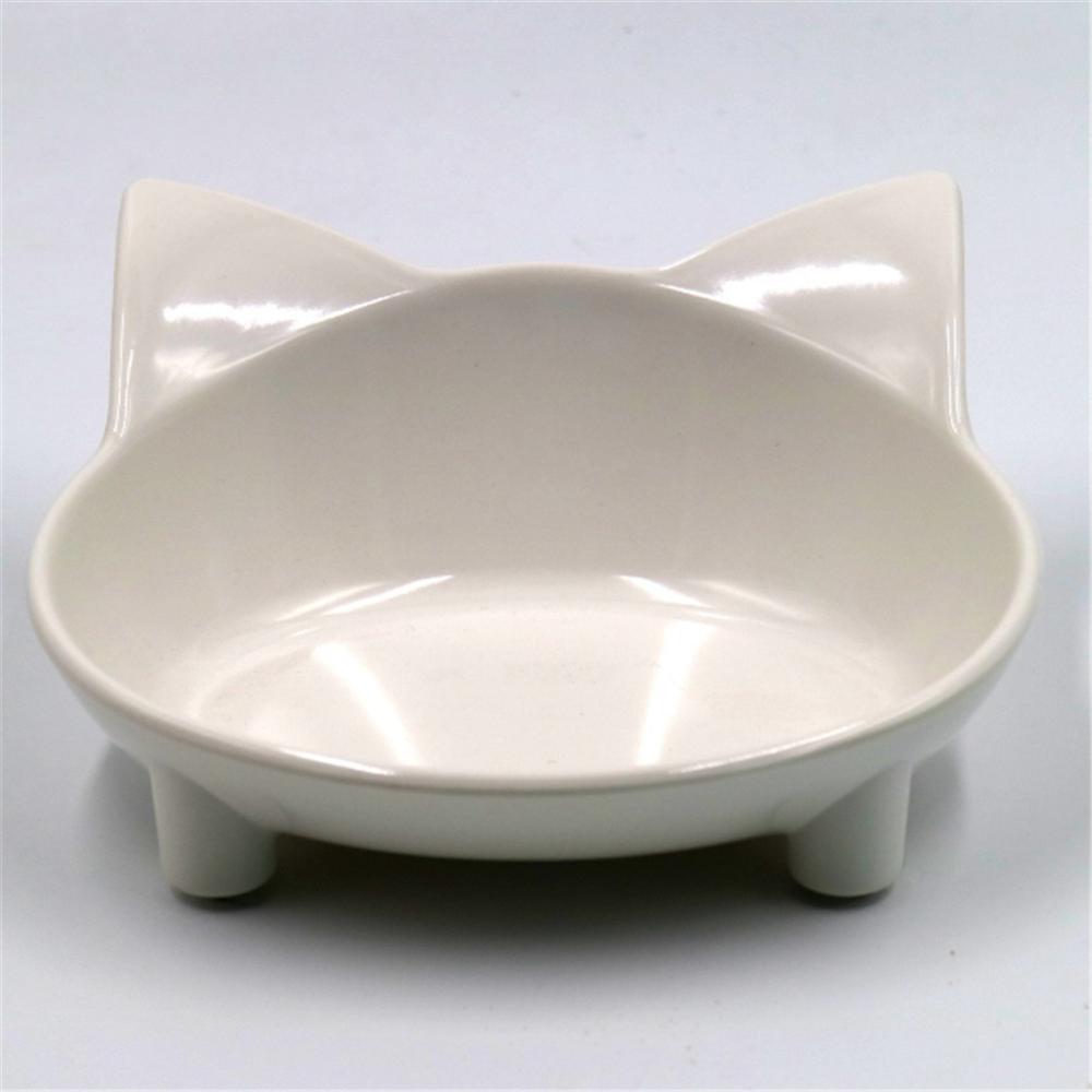 KFX-3921853 Cat-Shaped Melamine Pet Bowl with Anti-Slip Base for Easy Feeding and Cleaning