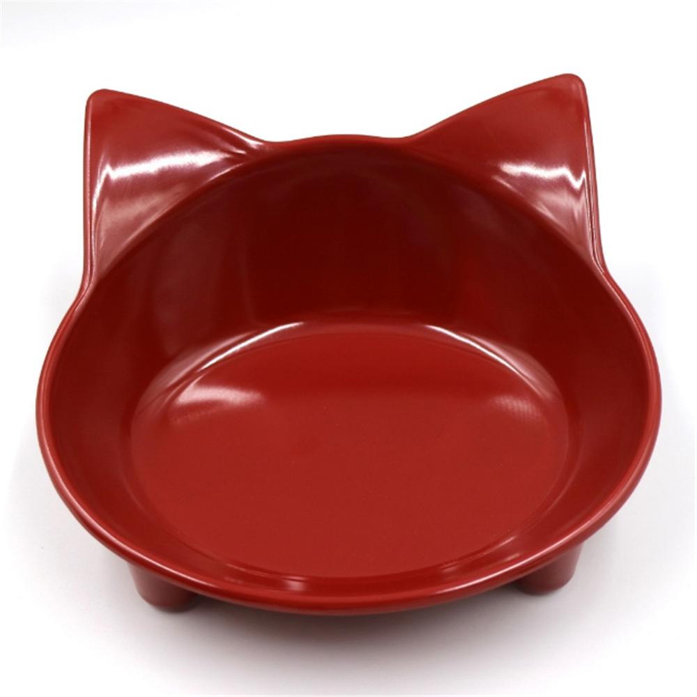 KFX-3921853 Cat-Shaped Melamine Pet Bowl with Anti-Slip Base for Easy Feeding and Cleaning