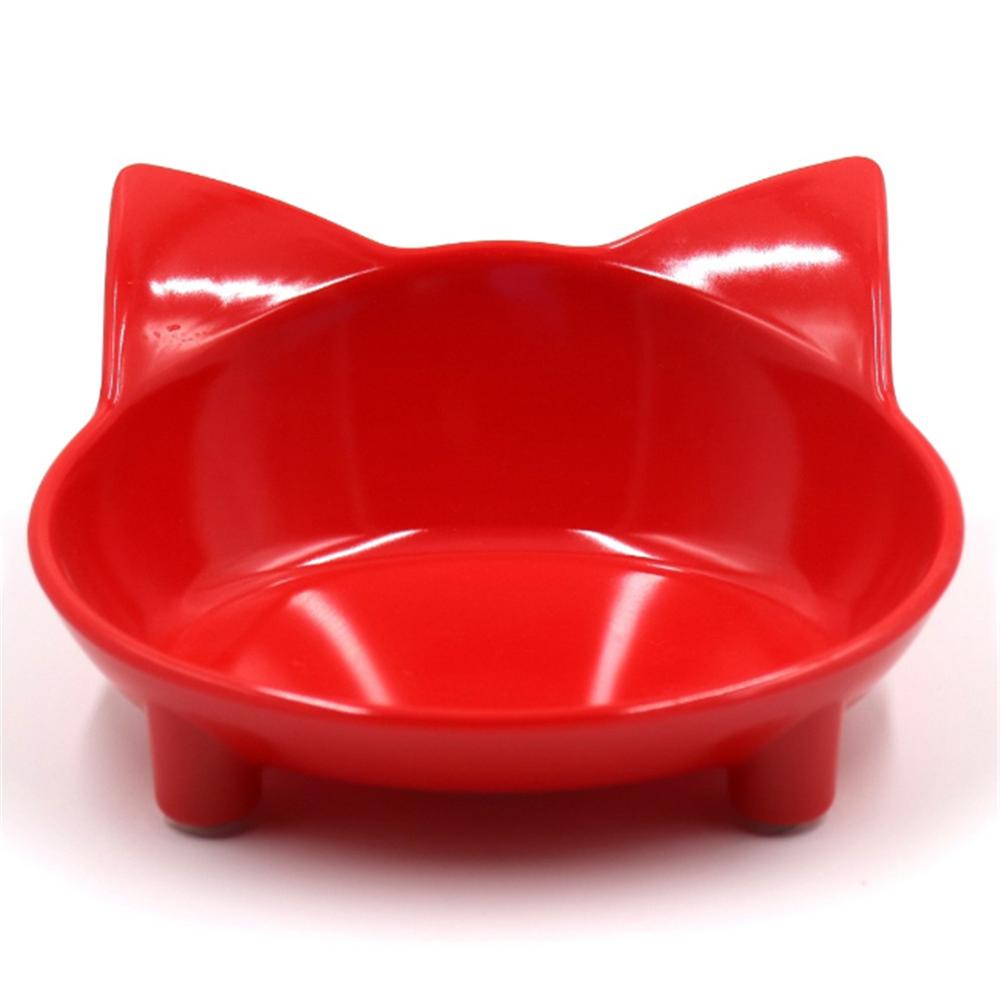 KFX-3921853 Cat-Shaped Melamine Pet Bowl with Anti-Slip Base for Easy Feeding and Cleaning