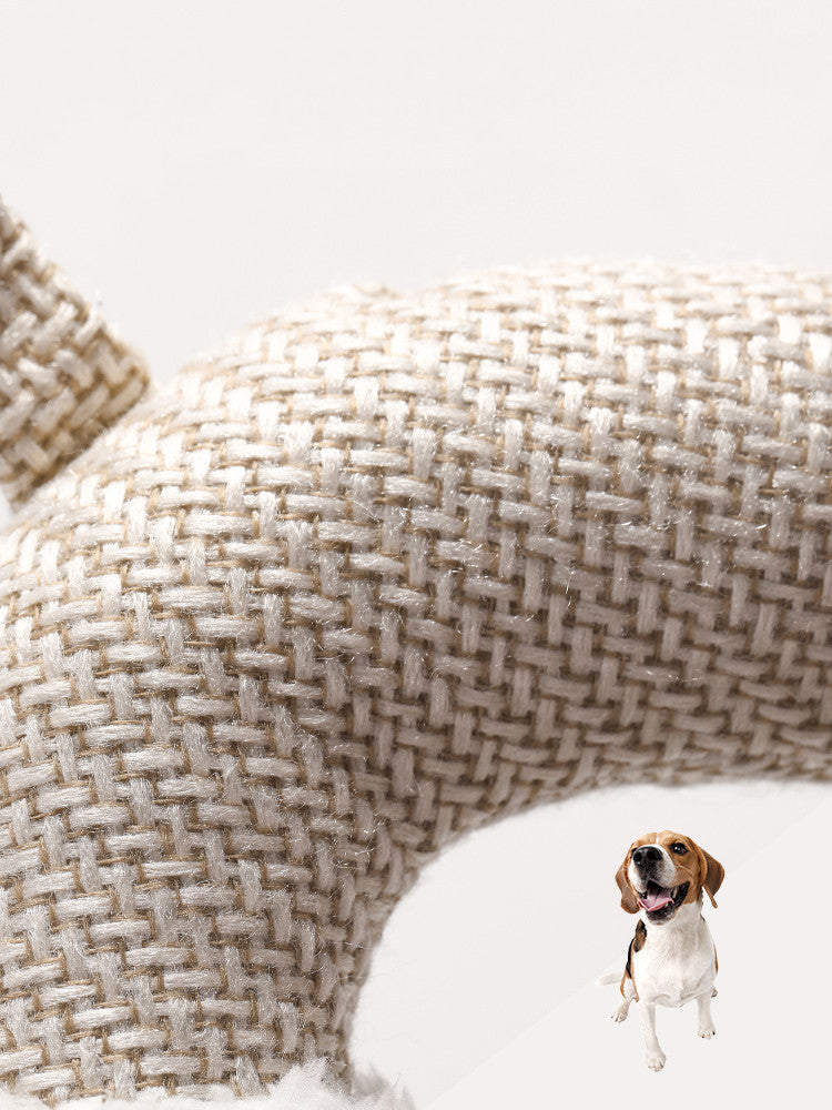 KFX-3922493 Creative Plush Toy for Dogs - Elephant, Sheep, and Monkey - 28cm Long, Linen and Plush Material