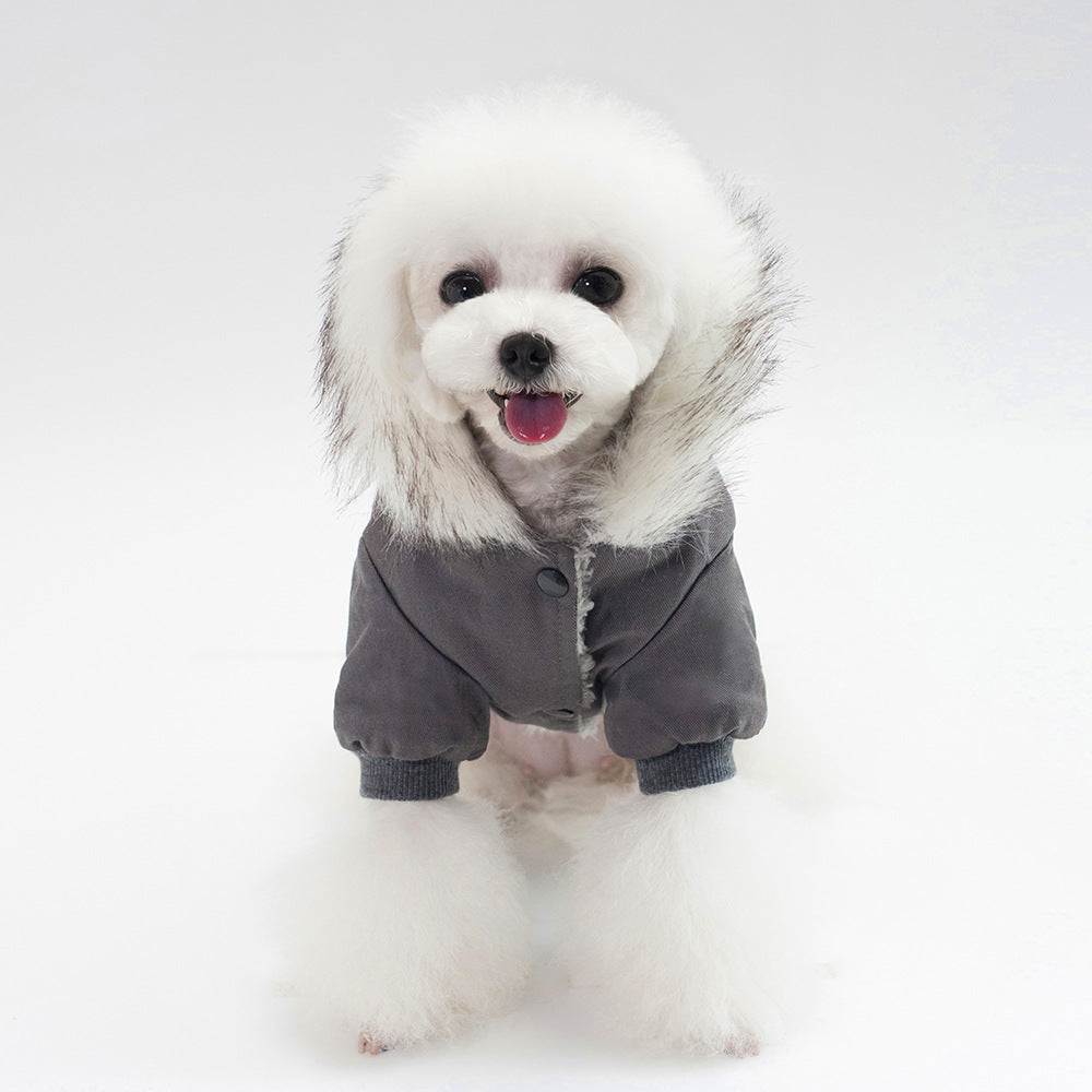 KFX-3924029 Cozy Cotton and Fleece Dog Vest for Autumn and Winter Wear