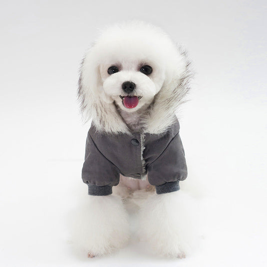 KFX-3924029 Cozy Cotton and Fleece Dog Vest for Autumn and Winter Wear