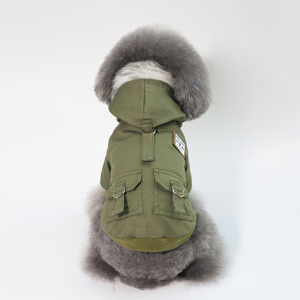 KFX-3924029 Cozy Cotton and Fleece Dog Vest for Autumn and Winter Wear
