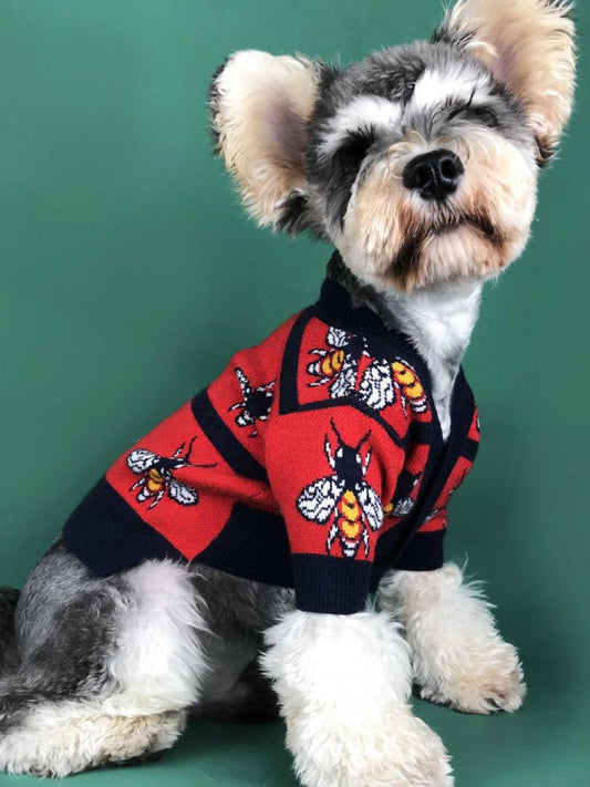 KFX-3925821 Cozy Coral Fleece Dog Sweater for Autumn and Winter, Casual Design, Warm Pet Clothing