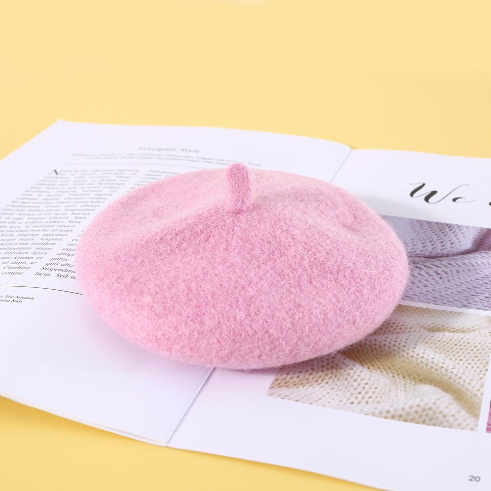 KFX-3926461 Wool Felt Flower Hat for Pets – Red, Yellow, Pink, and White Floral Styles