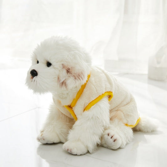 KFX-3927229 Soft Flannel Dog Vest in Pink, Blue, and Yellow - Sizes S-XXL