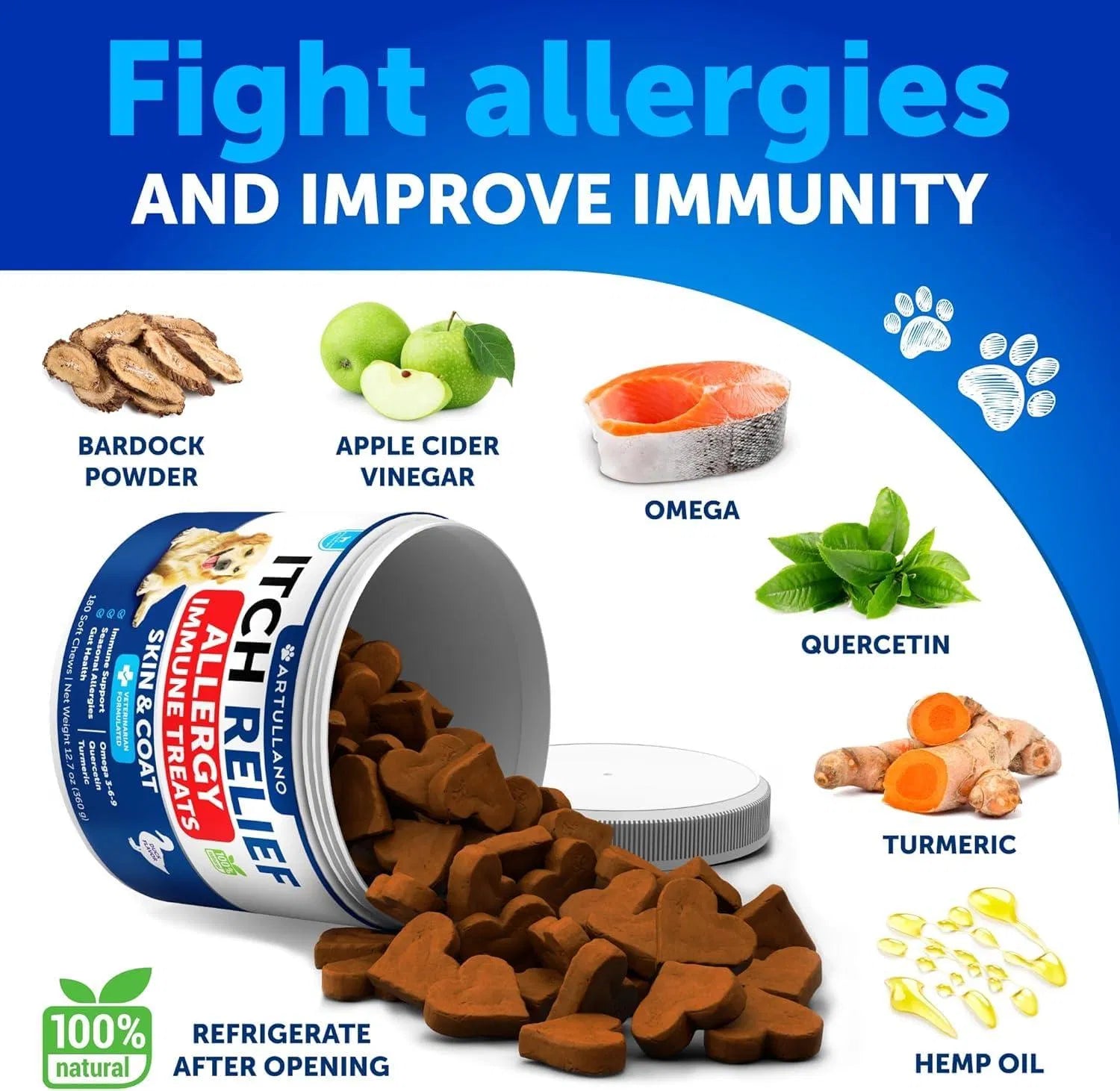 KFX-3927485 Duck Flavored Probiotics for Dogs - Supports Gut Health, Immune System, and Digestive Balance in Chewable Form, 180 Count