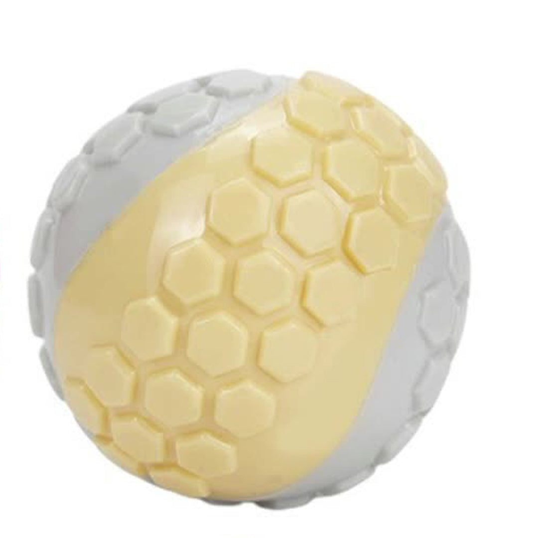 KFX-3930045 Interactive Bite-Resistant TPR Colorful Grid Ball Dog Toy - 6CM Diameter