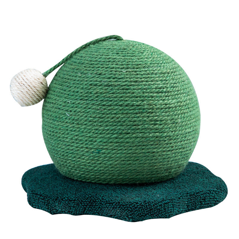 KFX-3930685 Cherry Cat Climbing Scratching Post with Natural Sisal & Plush Toy