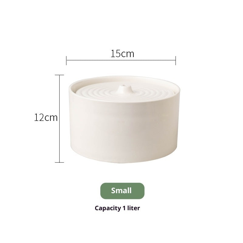 KFX-3933245 Ceramic Electric Cat Water Dispenser Fountain in Various Sizes and Colors