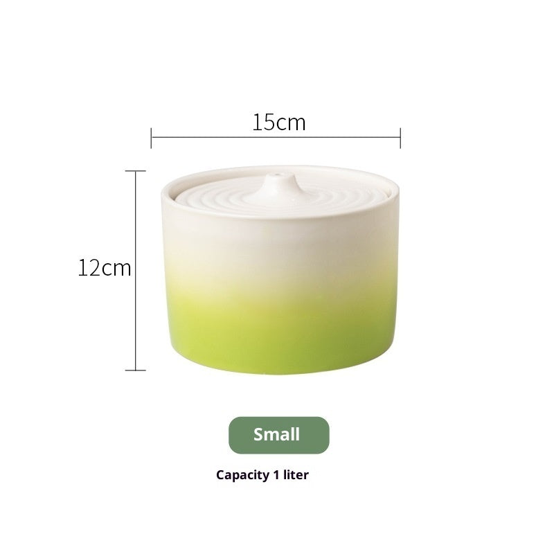 KFX-3933245 Ceramic Electric Cat Water Dispenser Fountain in Various Sizes and Colors