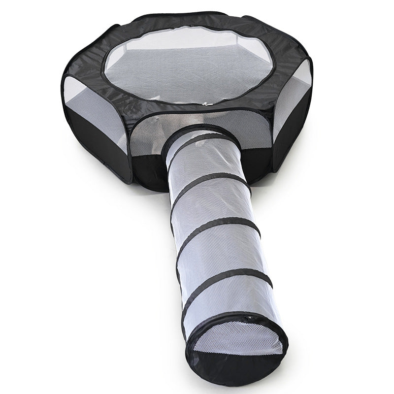 KFX-3936829 Foldable Cat Tunnel with Detachable Design and Multi-Purpose Use for Play and Relaxation