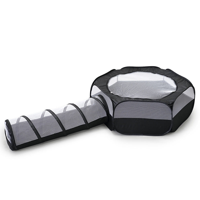KFX-3936829 Foldable Cat Tunnel with Detachable Design and Multi-Purpose Use for Play and Relaxation