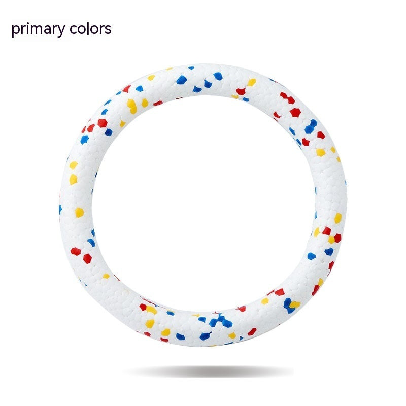 KFX-3937981 ETPU Bite Resistant Dog Toy Ring - 18cm Diameter for Dogs Under 12KG