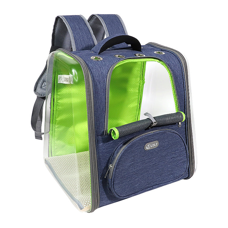 KFX-3939389 Transparent Window Pet Backpack with Ventilation Holes for Comfort