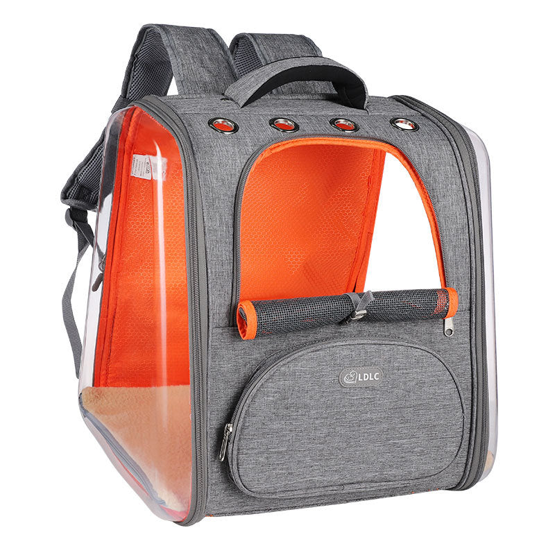 KFX-3939389 Transparent Window Pet Backpack with Ventilation Holes for Comfort