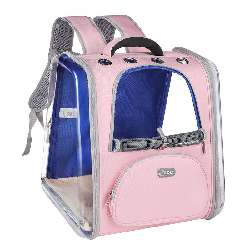 KFX-3939389 Transparent Window Pet Backpack with Ventilation Holes for Comfort