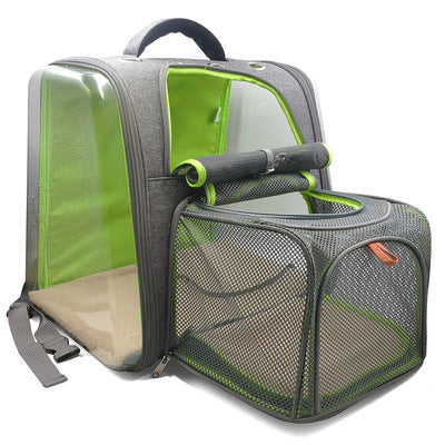 KFX-3939389 Transparent Window Pet Backpack with Ventilation Holes for Comfort
