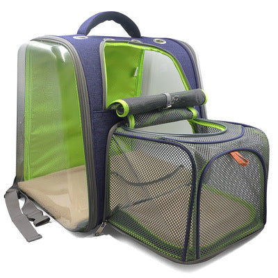 KFX-3939389 Transparent Window Pet Backpack with Ventilation Holes for Comfort