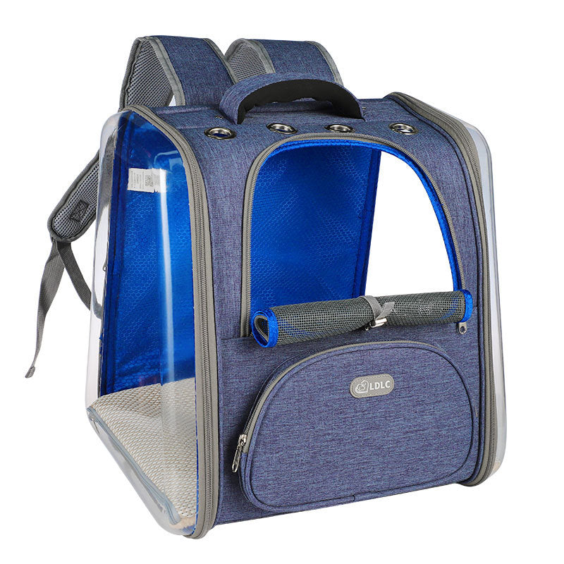 KFX-3939389 Transparent Window Pet Backpack with Ventilation Holes for Comfort