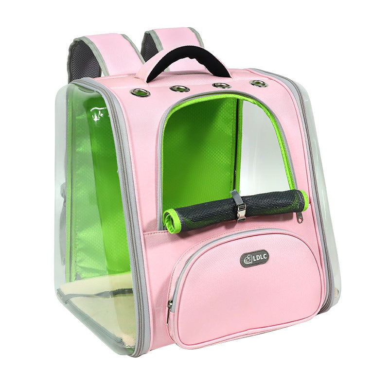 KFX-3939389 Transparent Window Pet Backpack with Ventilation Holes for Comfort