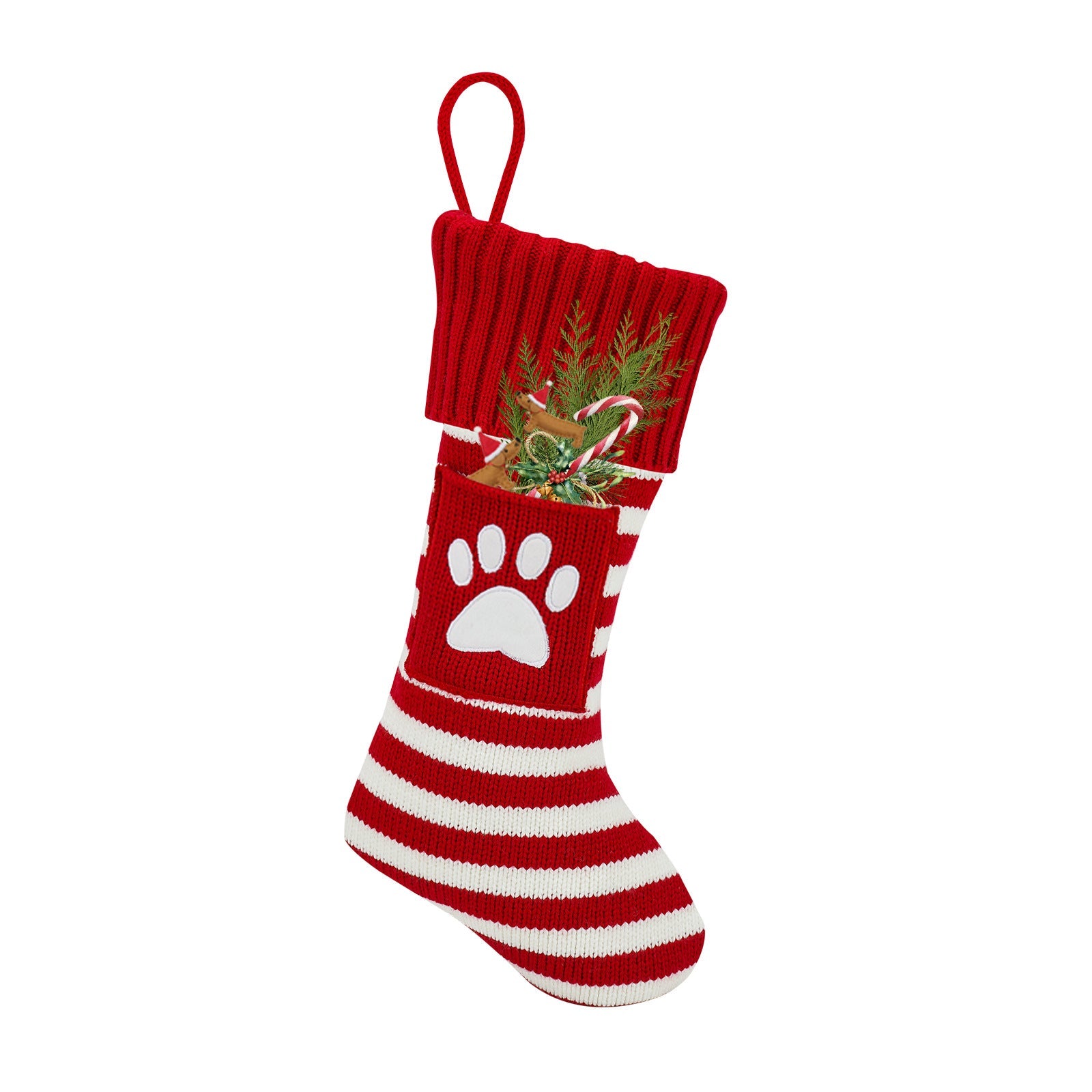 KFX-3939773 Christmas Pet Socks Gift Set - Knitted Holiday Designs for Cats and Dogs