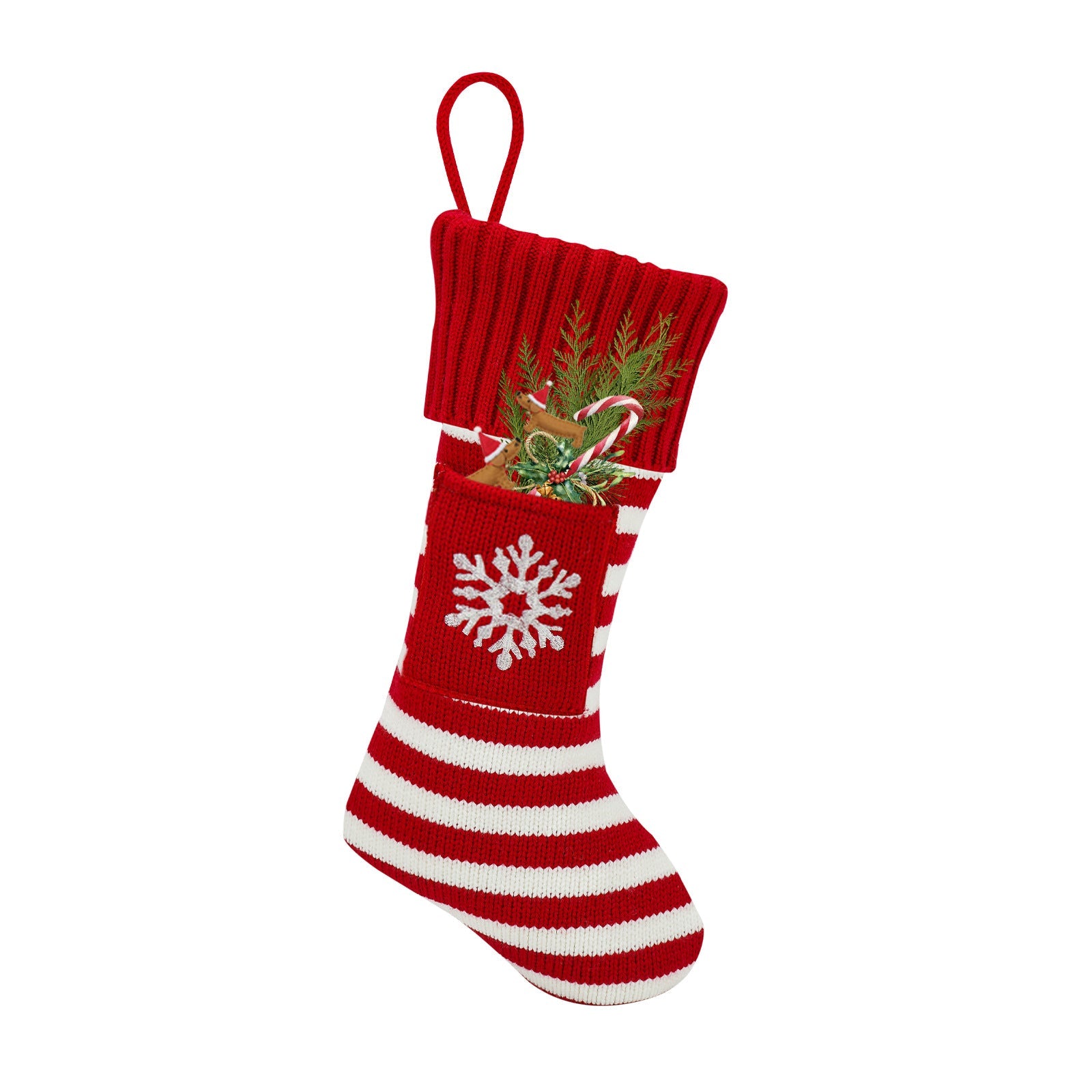 KFX-3939773 Christmas Pet Socks Gift Set - Knitted Holiday Designs for Cats and Dogs