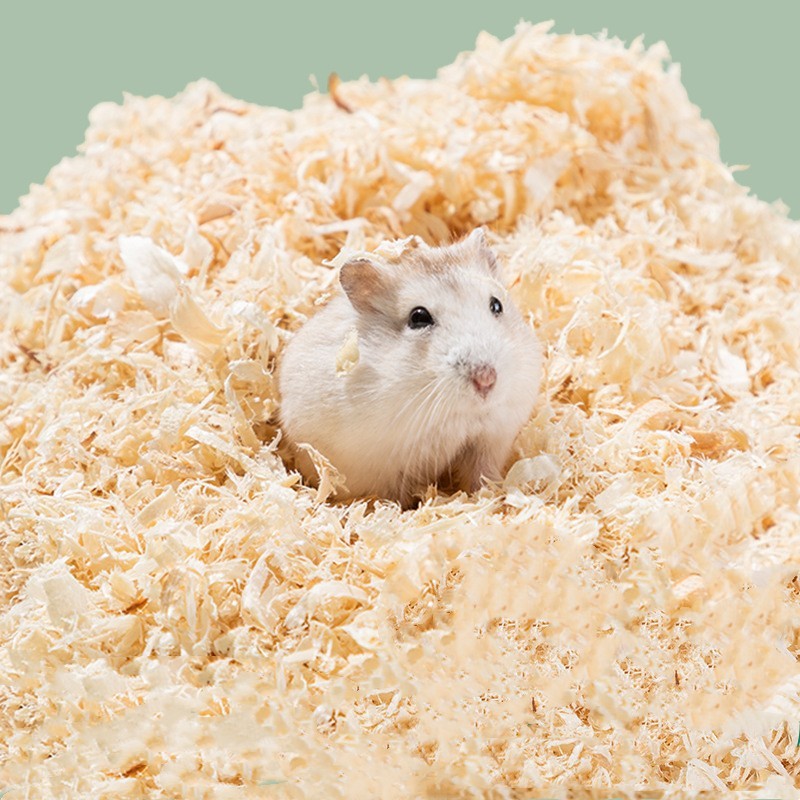KFX-3940413 Poplar Wood Shavings for Small Animals, Birds, and Reptiles - Absorbent Bedding Material (1000G)